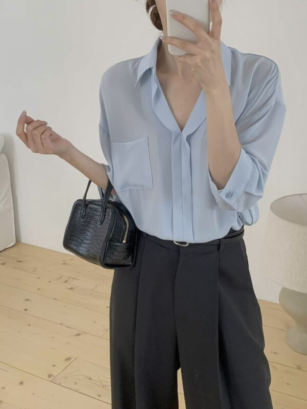 3/4-length Sleeve Everyday Blouse